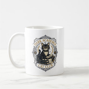 Dark Academia Cat Cat Dad Gift Idea - Dark Academi Coffee Mug