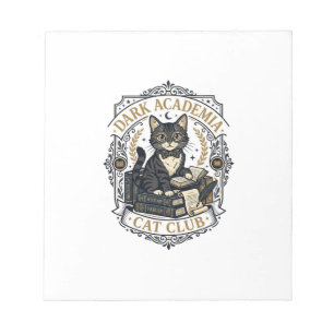 Dark Academia Cat Cat Dad Gift Idea - Dark Academi Notepad