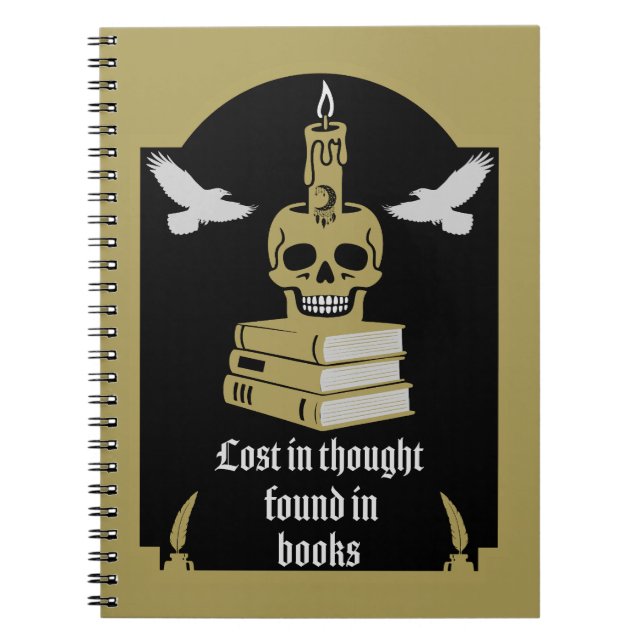 Dark Academia Esthetic Notebook (Front)