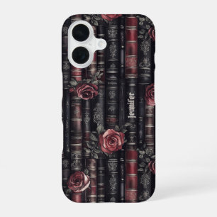 Dark Academia Gothic Library Vintage Book Custom iPhone 16 Case