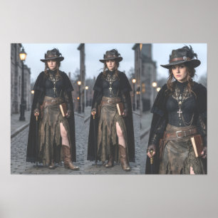Dark Academia Gothic Witch Wall Art Poster
