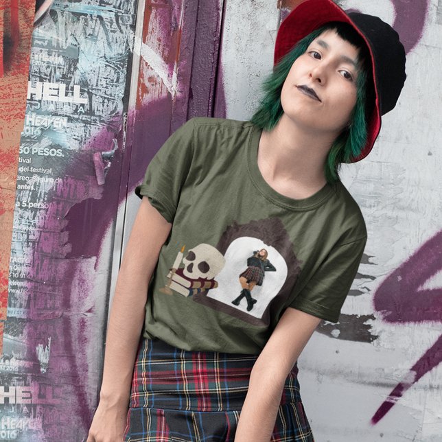 Dark Academia Graphic with Photo T-Shirt (Creator Uploaded)