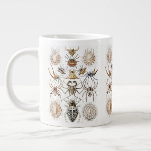Dark Academia Haeckel Vintage Spider Symmetry Art Large Coffee Mug