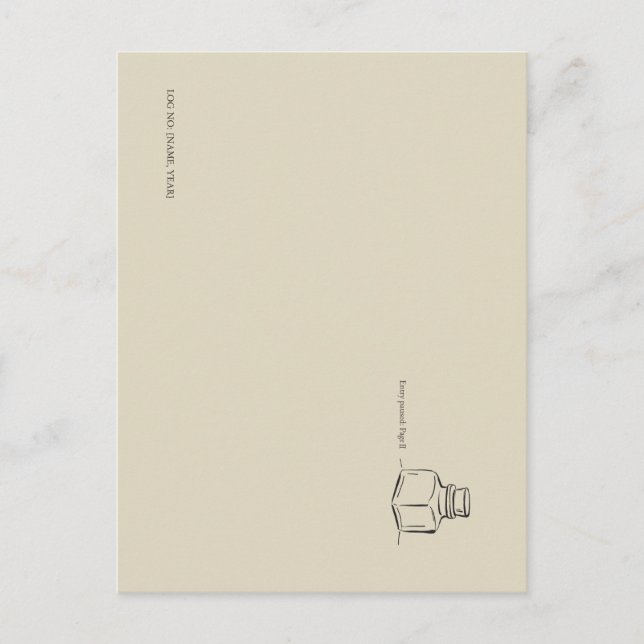 Dark Academia – ink pot Art | Introvert Gift Book  Postcard (Front)