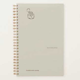Dark Academia Ink Pot – Minimalist Vintage Library Planner