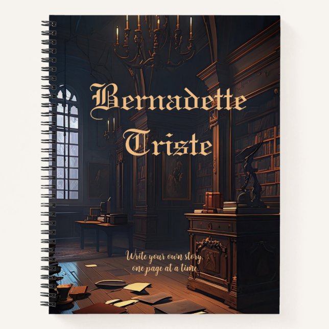 Dark Academia Library Books Vibes Name Sentiment  (Front)