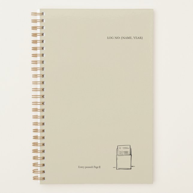 Dark Academia – Library Card Illustration | Gift Planner (Front)