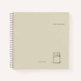 Dark Academia–Library Card Illustration/introvert Notebook