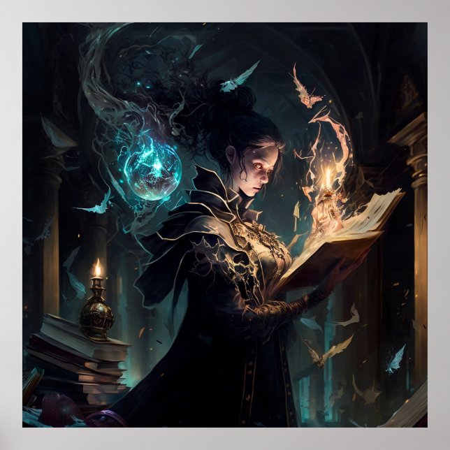 Dark Academia Magic Poster (Front)