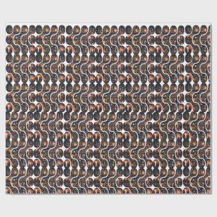 Dark Academia Magical Bookshelf Vintage Design Wrapping Paper