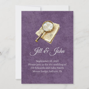 Dark Academia Marriage Announcement