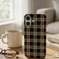 Dark Academia Moody Plaid Tartan Geometric