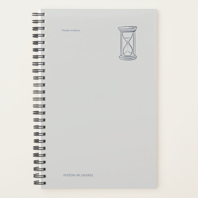 Dark Academia Night Owl Engineer Study Focus Planner (Front)