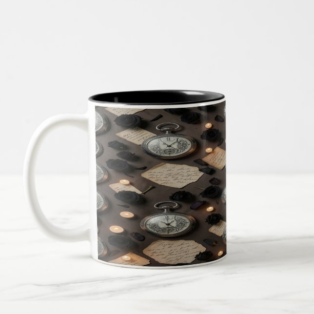Dark Academia Pocket Watch Mug (Left)