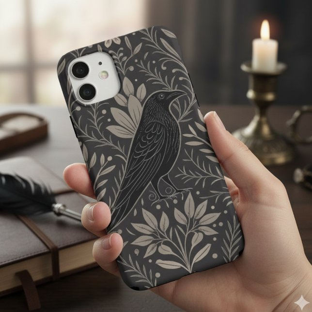 Dark Academia Raven Gothic Botanical (Iphone Air 17 phone case)