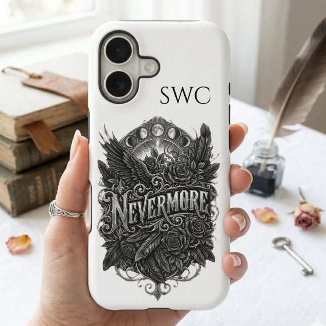Dark Academia Raven Gothic Edgar Allan Poe (Dark academia Gothic Raven Edgar Allan Poe phone case)