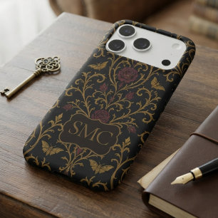Dark Academia Rose Damask
