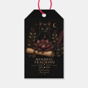 Dark Academia Teacher Gift Tag Mindful Teaching