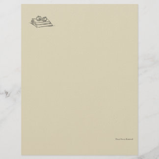 Dark Academia – Vintage Book Art | Introvert Gift Custom Letterhead