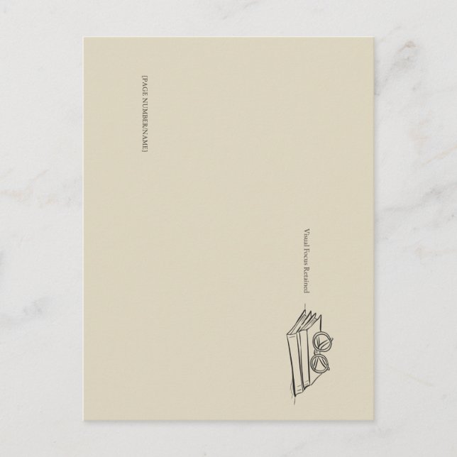 Dark Academia – Vintage Book Art | Introvert Gift  Postcard (Front)