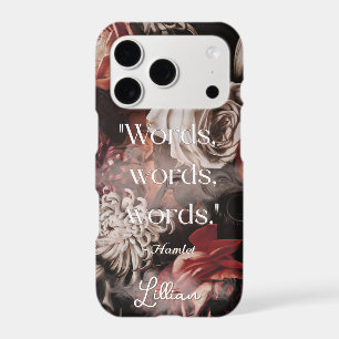 Dark Academia Vintage Floral Book Lover Quote