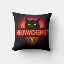 Dark Accent Pillow (MEOWCHEMIST Double-Sided 2)