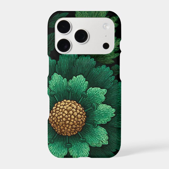 Dark Aesthetic Wildflower iPhone 17 Pro Case (Back)