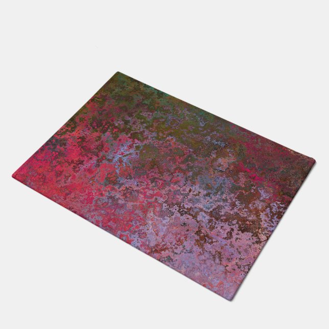 Dark Alcohol Ink Abstract Doormat (Angled)
