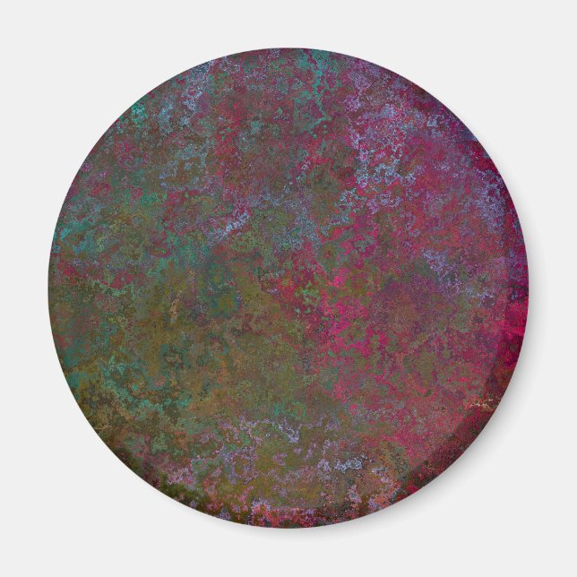 Dark Alcohol Ink Abstract Magnet (Front)
