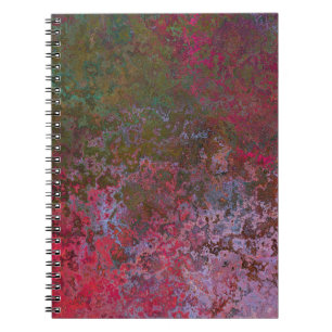 Dark Alcohol Ink Abstract Notebook
