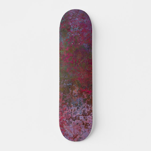 Dark Alcohol Ink Abstract Skateboard (Front)