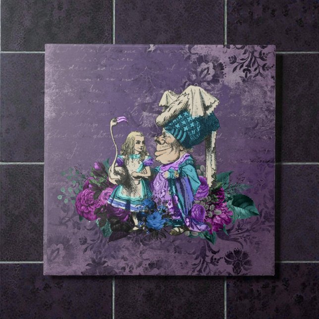 Dark Alice Rustic Deep Purple Ceramic Tile (Creator Uploaded)