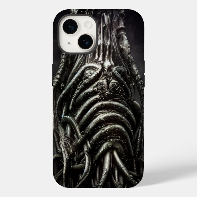 Dark Alien Statue of an Ancient Eldritch Horror Case-Mate iPhone Case (Back)