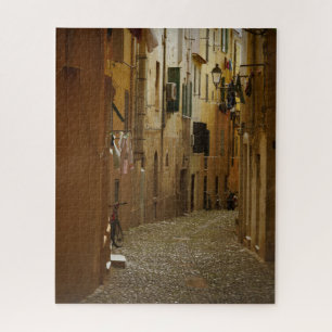 Dark alley in Naples, Italy Jigsaw Puzzle