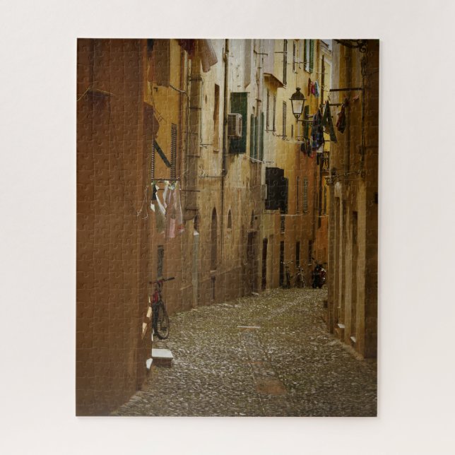 Dark alley in Naples, Italy Jigsaw Puzzle (Vertical)