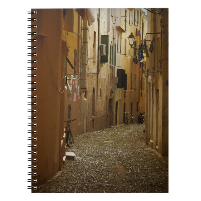 Dark alley in Naples, Italy notebook (Front)
