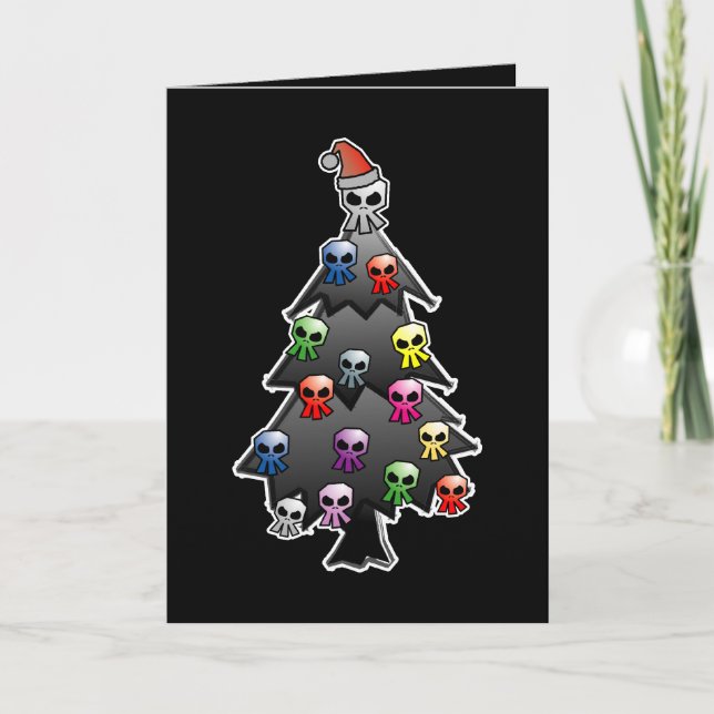 Dark and Gothic Holiday Greeting Card (Front)