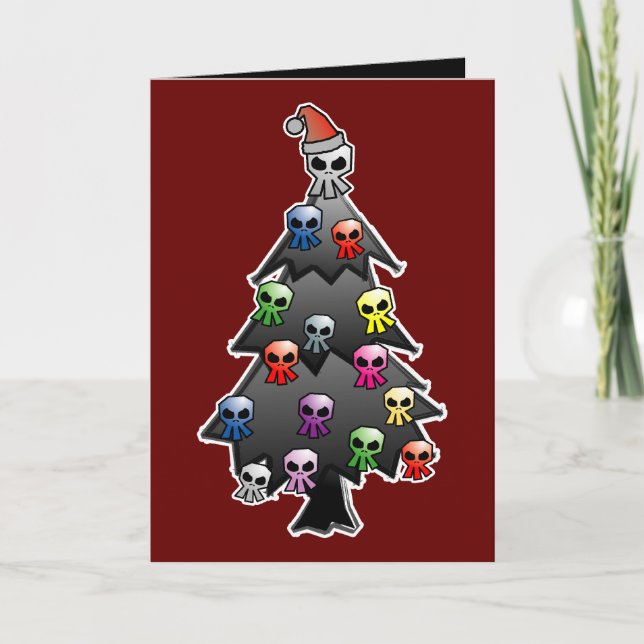 Dark and Gothic Holiday Greeting Card (Front)