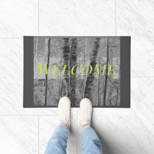 Dark And Light Grey With Smoky Green Doormat
