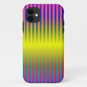 Dark and Light Rainbows (Stripes) iPhone 11 Case