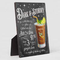 Dark and Stormy Chalkboard Recipe