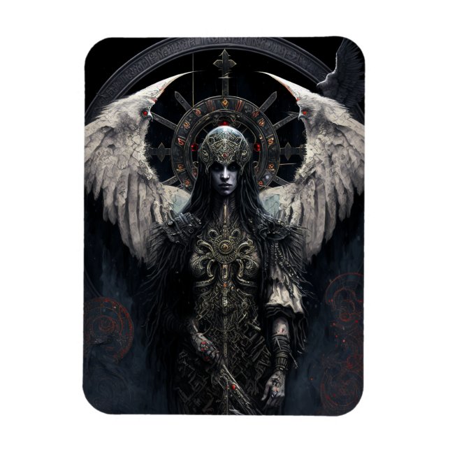 Dark Angel Gothic Fantasy Art Magnet (Vertical)