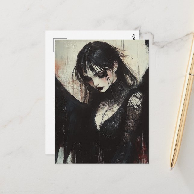 dark angel postcard (Front/Back In Situ)