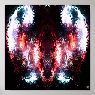 Dark angel v2 - patterns pareidolia poster
