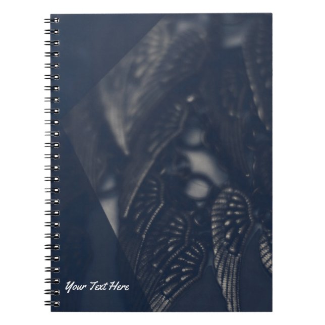 Dark Angel Wings Gothic Glam Personalised Notebook (Front)