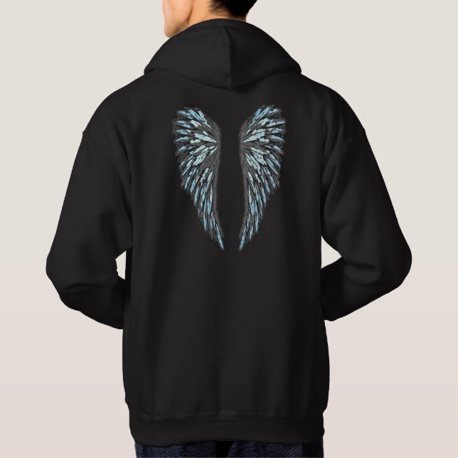 Dark Angel Wings Hoodie (Back)