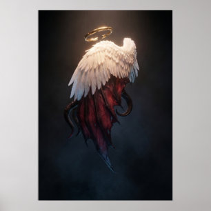 Dark Angel Wings Wall Art – Heavenly & Fallen
