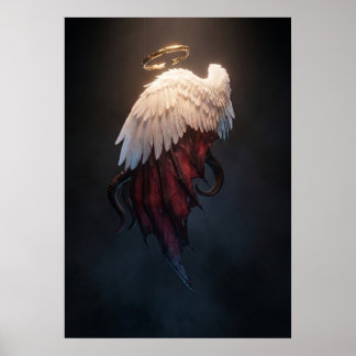 Dark Angel Wings Wall Art – Heavenly & Fallen