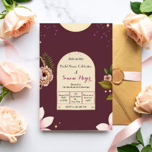 Dark Anime Fantasy Bridal Shower Invitation