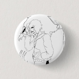 Dark Anime Fantasy Crow and Demon Art 3 Cm Round Badge